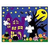DIY Halloween Sticker Scenes - Includes 12 Backgrounds and 12 Sticker Sheets - Activities for Kids