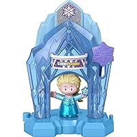 Little People Toddler Toys Disney Frozen Elsa’s Palace Portable Playset with Figure for Preschool Kids Ages 18+ Months