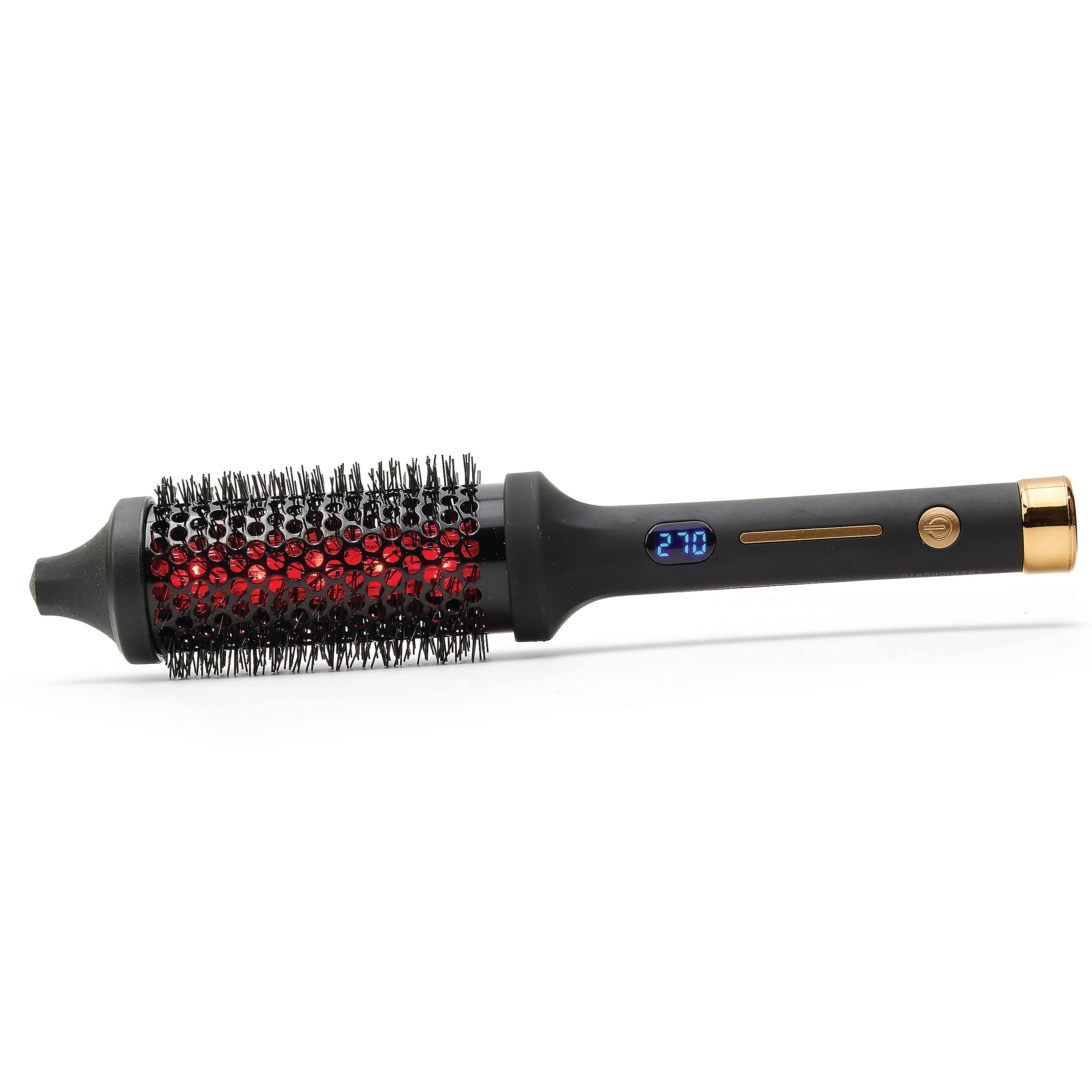 SUTRA IR Infrared Thermal Brush - Heated Round Hair Brush with Ionic Bristles for Straightening and Smoothing Fully Dried Hair, Volumizing, Reduces Styling Time, All Hair Types