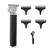 Members Only Hair Trimmer for Men, Lithium T-Blade Hair & Beard Trimmer, High-Performance Stainless-Steel Blades, Close Trim Design, Type-C Rechargeable Battery, 4 Length Guards, Cleaning Brush
