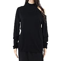 I-N-C Womens One Shoulder Pullover Sweater