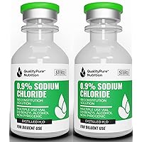 2 Pack of 30ml Reconstitution Solution Sodium Chloride .9%