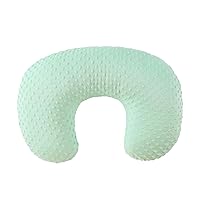 Nursing Pillow Cover Breastfeeding Pillow Cases Minky Dot Slipcover (Green)