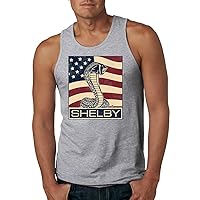 Ford Shelby Cobra All American Patriotic Graphics Cars and Trucks Mens Tank Top