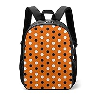 Halloween Polka Dots Unisex Laptop Backpack Lightweight Shoulder Bag Travel Daypack