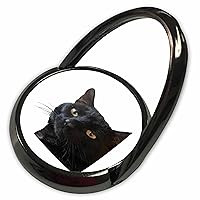 3dRose Black Cat with A Funny Quirky Expression Cut Out - Phone Rings (phr-383405-1)
