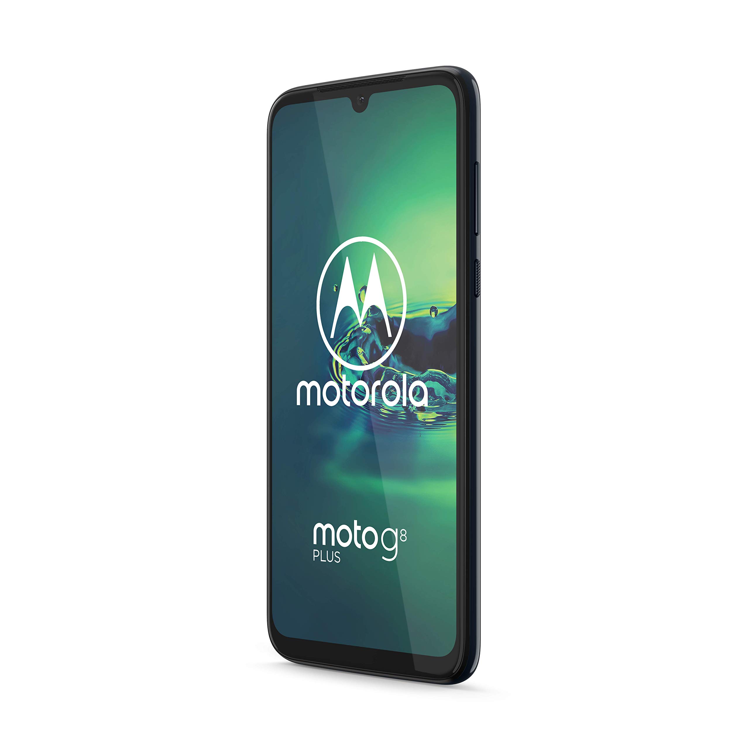 Moto G8+ plus | Unlocked | International GSM Only | 4/64GB | 25MP Camera | 2019 | Blue | NOT compatible with Sprint or Verizon