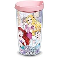Tervis Disney - Princess Group Made in USA Double Walled Insulated Tumbler Cup Keeps Drinks Cold & Hot, 16oz, Classic