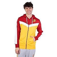 Ultra Game NCAA Men's Soft Fleece Full Zip Jacket Hoodie