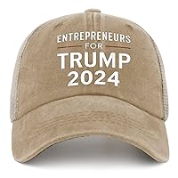 Entrepreneurs for Trump 2024 Hats for Men Golf Humor Trucker Men Women Black Womens Beach Caps Gift Hat Slogan Hat