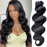 15A 100% human hair bundles body wave bundles human hair 1 bundle 10 inch unprocessed indian remy raw hair bundles hair extensions for black women real human hair for hair salon