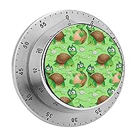 Cute Cartoon Turtles Funny Timer 60-Minute Countdown Timer Mechanical Time Management Tool for Kitchen Work