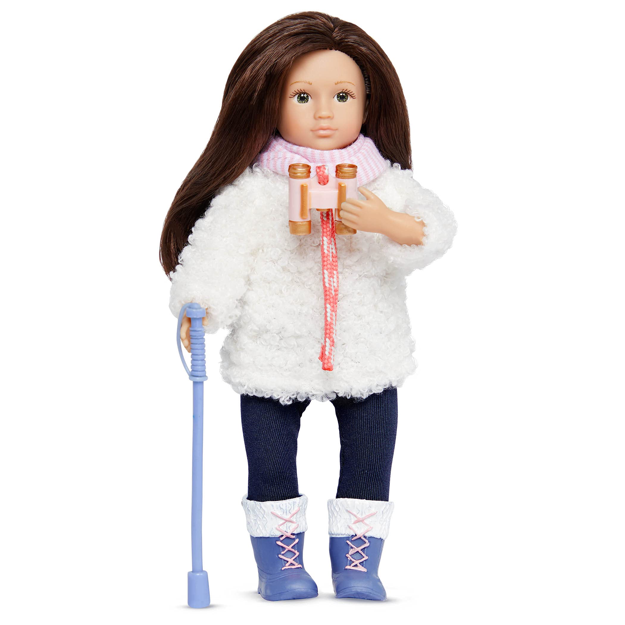 Lori Dolls – Farah’s Hiking Set – Mini Doll & Hiking Accessories – Clothes & Accessories for 6-inch Dolls – Boots, Flashlight, Map & More – Toys for Kids – 3 Years +