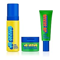 Ultimate Face Care Bundle: The Face Lotion, The Face Pads and The Face Wash for Teen & Tween Boys - Confidence in Every Pump, Pad, and Wash
