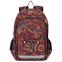 ALAZA African Ethnic and Tribal Geometric Backpack Bookbag Laptop Notebook Bag Casual Travel Daypack for Women Men Fits15.6 Laptop