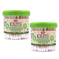 Jaloma Kiuts Cotton Swabs, Biodegradable, for Hygiene and Beauty, 2Pack, 200 Ct Each Jar