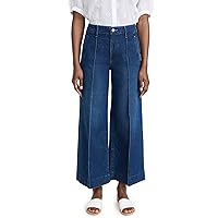 PAIGE Women's Harper Ankle Length Jeans with Welt Pockets and Pintucks