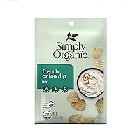 Simply Organic French Onion Dip, Certified Organic, Gluten-Free | 1.1 oz | Pack of 4