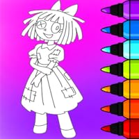 Coloring Book Cute Clowen Game Drawing