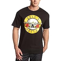 Guns N Roses Men's Classic Bullet T-Shirt Black