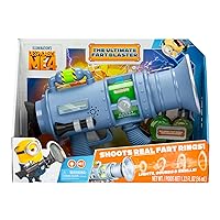 Minions Despicable Me 4 - The Ultimate Fart Blaster | Blasts Out Real Fart Rings of Fog | Plays 15 Different Fart Sounds | Lights Up and Emits Smells | It Includes 2 Different Scented Fart Formulas