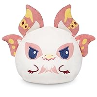 TeeTurtle Plushiverse - 4in Reversible Plushie - Monster Hunter - Cute Kawaii White and Lavender Mizutsune - Soft Stuffed Animal