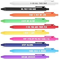 7pcs Swear Word Daily Pen Set,Funny Pens for Adults Describing