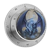 Blue Tiger with Wings 60 Minute Visual Timer Kitchen Timer Countdown Timer Clock for Cooking Meeting Learning Work