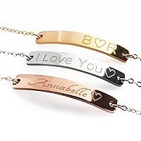 Personalized Name Bracelet for Women Men Teen Girls Best Friend Birthday Graduation Gifts Adjustable Woven Bracelets Sister Daughter Mother's Day