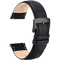 Leather Watch Bands Strap Quick Release, Elegant & Soft Top Grain Genuine Leather Watch band for Men Women, 22mm 21mm 20mm 18mm 16mm Replacement Straps for Watch & Smartwatch