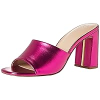 The Drop Women's Pattie High Block-Heeled Mule Sandal