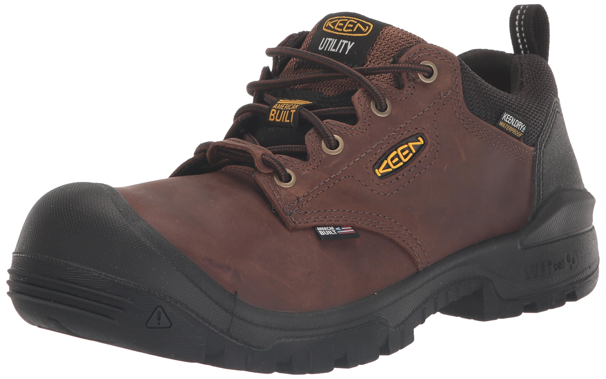 KEEN Utility Men's Independence Oxford Composite Toe Waterproof Work Shoes