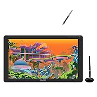 HUION Kamvas 22 Plus QLED Drawing Tablet with Full-Laminated Screen with 2023 HUION Battery-Free Stylus PW110-Black
