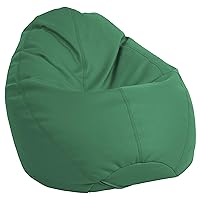 Factory Direct Partners 10479-GN SoftScape Dew Drop Bean Bag Chair with Supportive High-Back Design - Green