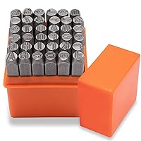 BENECREAT 12 Pack (6mm 1/4) Design Stamps, Metal Punch Stamp (Animal with  Plant Theme) Stamping Tool Case - Electroplated Hard Carbon Steel Tools to