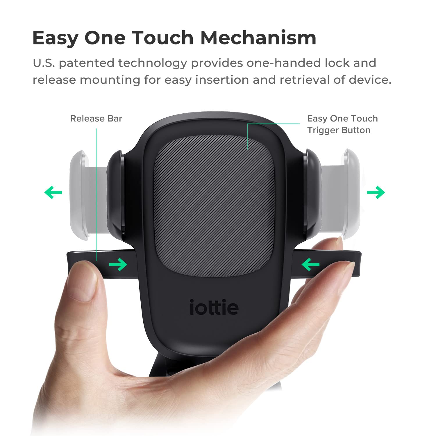 iOttie Easy One Touch 5 Dashboard & Windshield Universal Car Mount Phone Holder Desk Stand with Suction Cup Base and Telescopic Arm for iPhone, Samsung, Google, Huawei, Nokia, other Smartphones