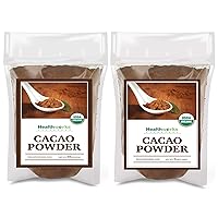 Cacao Powder (80 Ounces / 5 Pound) Cocoa Chocolate Substitute | Certified Organic | Sugar-Free, Keto, Vegan & Non-GMO | Peruvian Bean/Nut Origin | Antioxidant Superfood