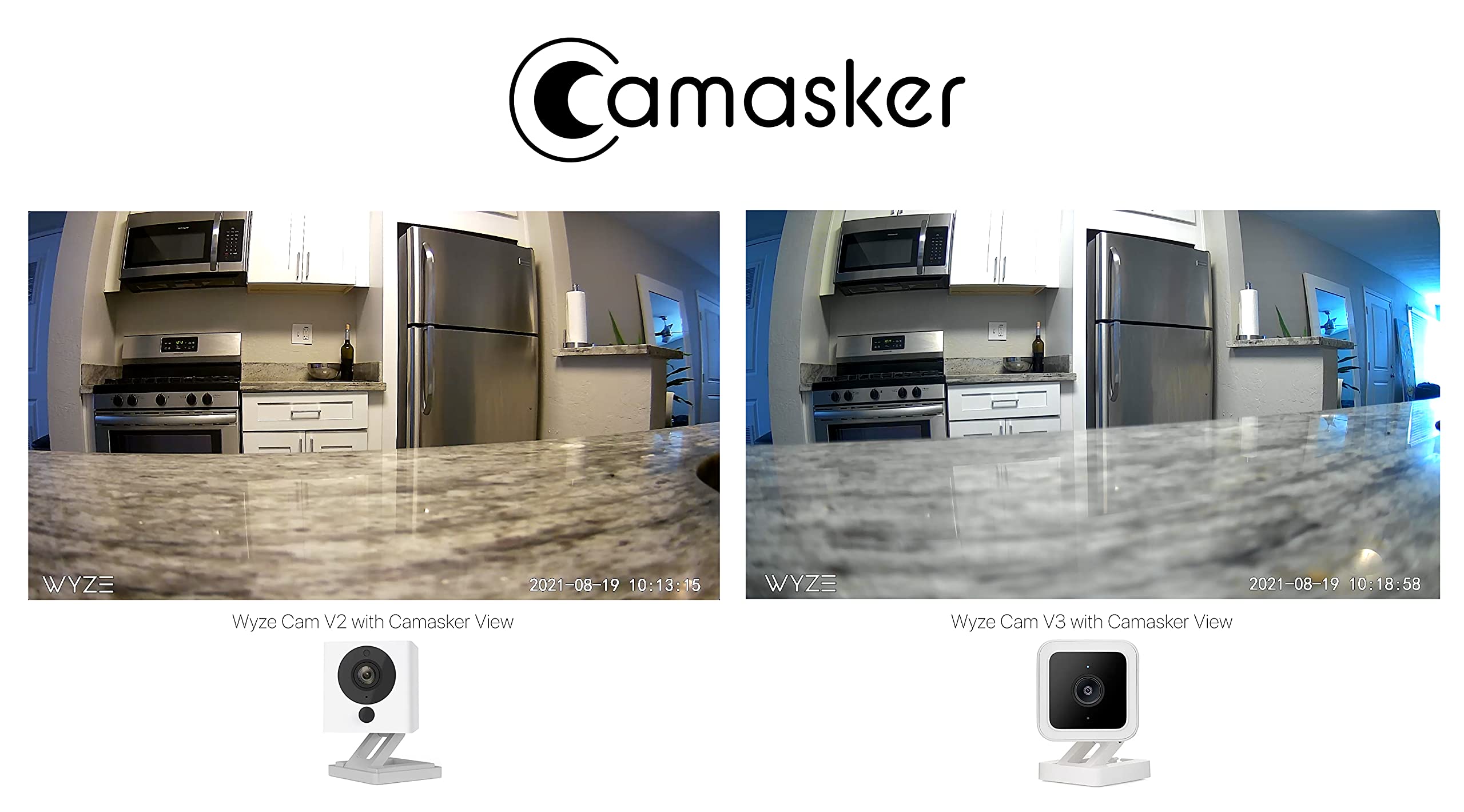 Camasker for Wyze & Roku SE Cam - Cover, Disguise & Camouflage Wyze or Roku SE Camera - Artificial Plant Housing Case for Wyze Cam V3, V2 & Roku SE
