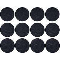 Circle Shape Shoe Hole Prevention Repair Patches/Inserts for 12 Holes (Black)