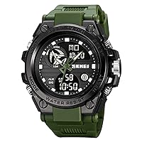 Gosasa Big Dial Analog Digital Watches S Shock Men Military Army Wrist Watch 50M Waterproof Alarm Stopwatch Luminous Hands LED Sports Watch