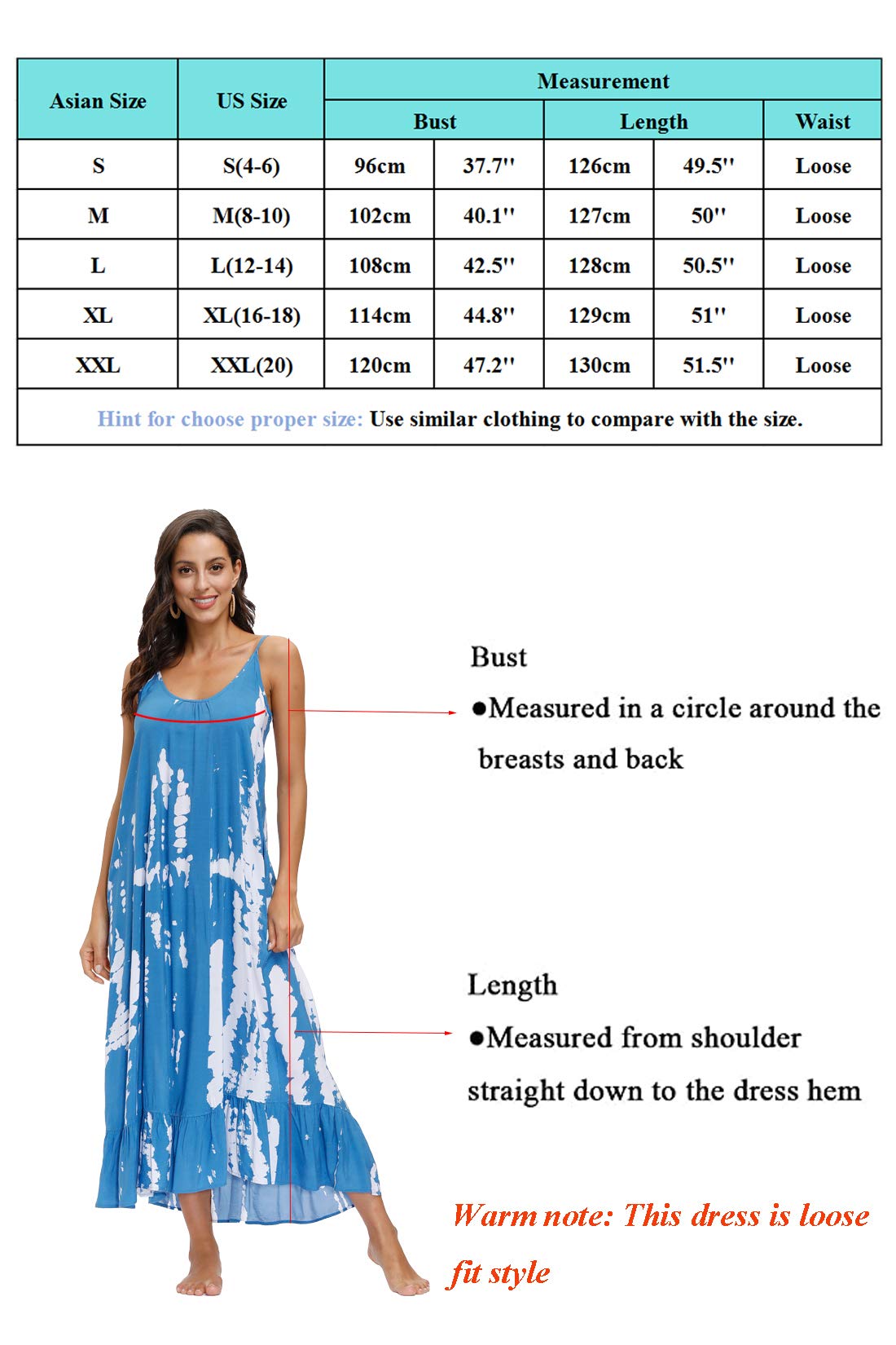 wexcen Women's V-Neck Floral Print Spaghetti Strap Boho Beach Long Maxi Summer Casual Dress with Pockets