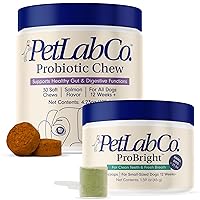PetLab Co. – Oral Hygiene & Gut Health Bundle: Dental Powder for an Effortless Clean in 1 Scoop for Small Dogs & Probiotics for Dogs Supporting Gut Health & Seasonal Allergies