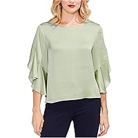Vince Camuto Womens Tulip Pullover Blouse