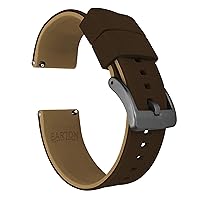 BARTON Elite Silicone Watch Bands - Gold Buckle Quick Release - Choose Color - 18mm, 19mm, 20mm, 21mm, 22mm, 23mm & 24mm Watch Straps