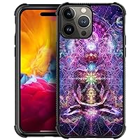 DAIZAG Case Compatible with iPhone 15 Pro Max,H0S Starry Sky Chakra Mandala Street Fashion Design for Boys Girl Graphic Shockproof Soft Silicone TPU Non-Slip Case for iPhone 15 Pro Max