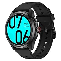 Ticwatch Pro 5 Smartwatch for Men Snapdragon W5+ Gen 1 Wear OS Smart Watch 80 Hrs Long Battery Life Health Fitness Tracking 5ATM Water Resistance GPS Compass Android Only Compatible, Obsidian