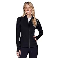RBX Active Women's Athletic Breathable Lightweight Zip Up Running Jacket with Pockets