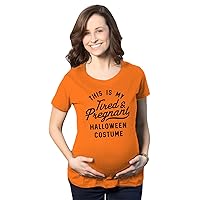 Maternity This is My Tired and Pregnant Halloween Costume Tshirt