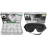 PQ 15 Wax Silicone Ear Plugs & PQ Sleep Mask