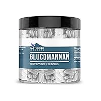 Earthborn Elements Glucomannan, 200 Capsules, Pure & Undiluted, No Additives